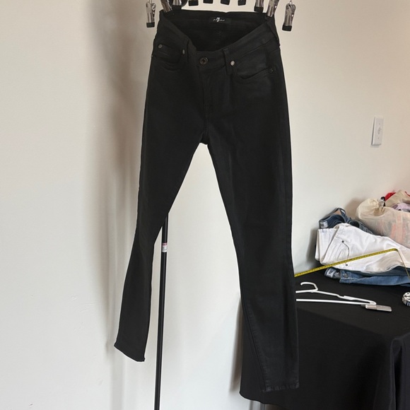 7 For All Mankind Denim - Women's Black Jeans 28” inseam